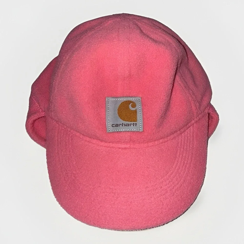 Carhartt Infant Beanie Pink Sherpa Ear Flap Fleece Lined Warm Outdoor Hat